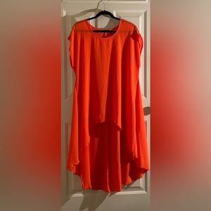 Women’s cap sleeve high low spring top size 1X